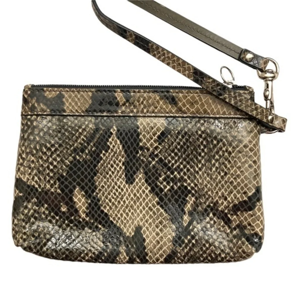 Coach Ashley snakeskin embossed wristlet - Picture 2 of 5
